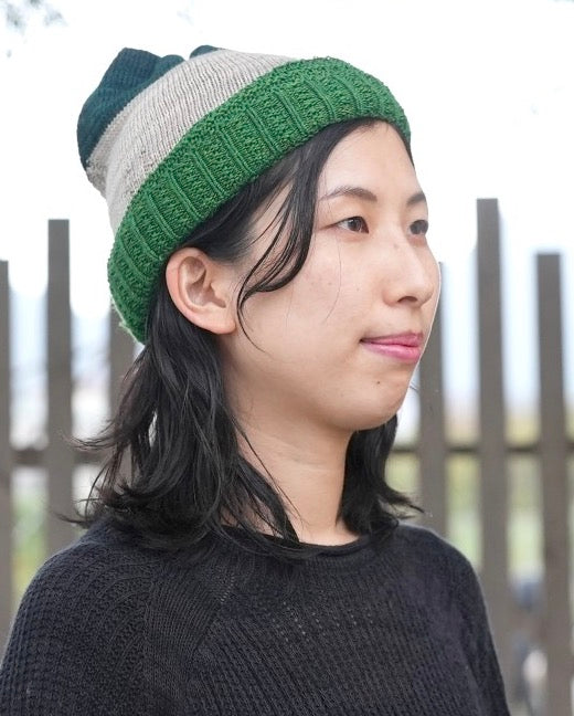 Tamaki Niime Knit Ba-neck warmer-funnel hat from Hyogo, Japan
