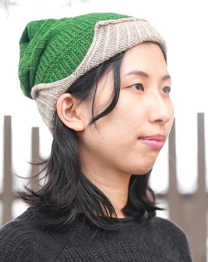 Tamaki Niime Knit Ba-neck warmer-funnel hat from Hyogo, Japan