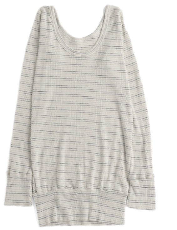 Tamaki-Niime Fukapita Scoop Cotton Knit Long Sleeve