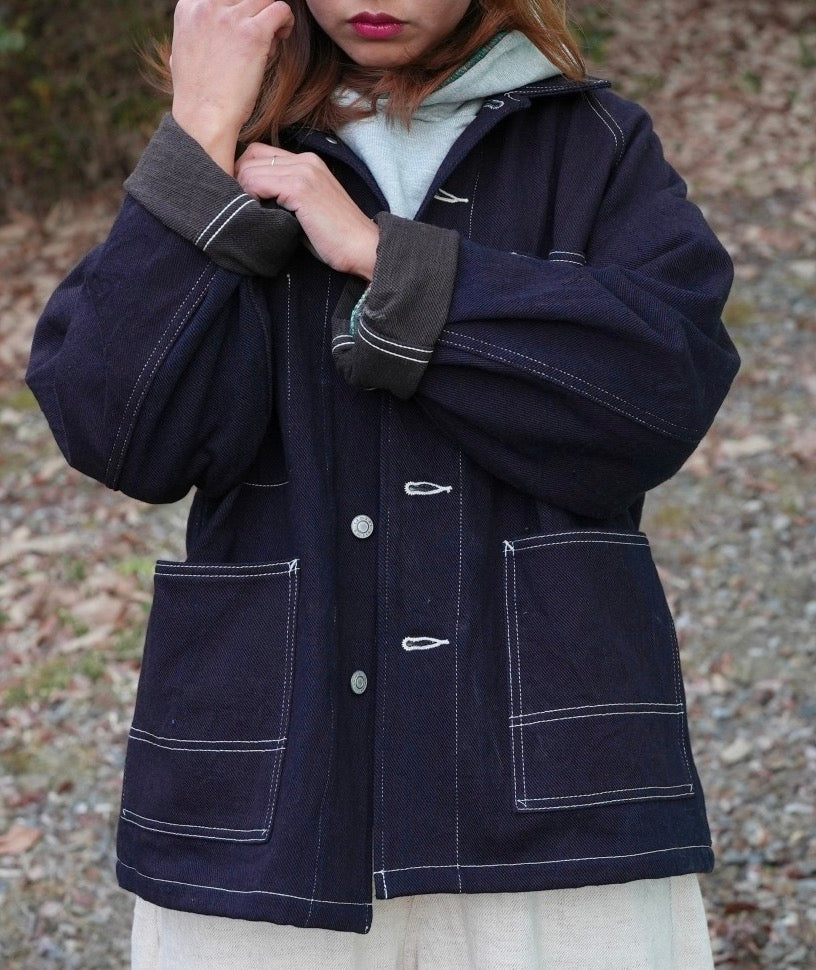 Tamaki-Niime Bespoke Denim Coverall Jacket from Japan