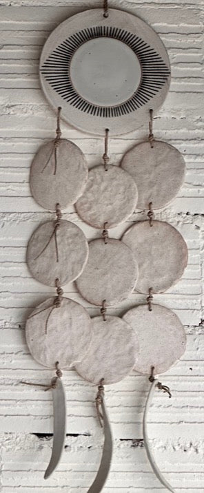 Dreamweaver New Eye White Medium Sculpture by Mquan 3 strand