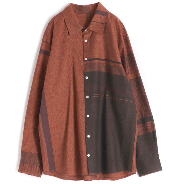 Button Down Shirt -Long Sleeve in Organic Cotton by Tamaki-Niime