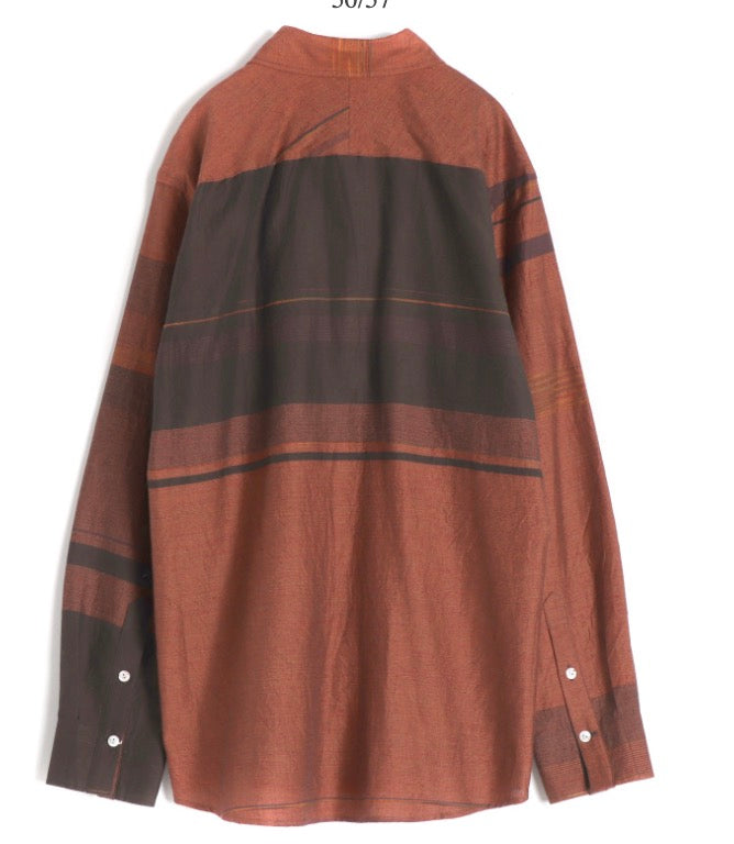 Button Down Shirt -Long Sleeve in Organic Cotton by Tamaki-Niime