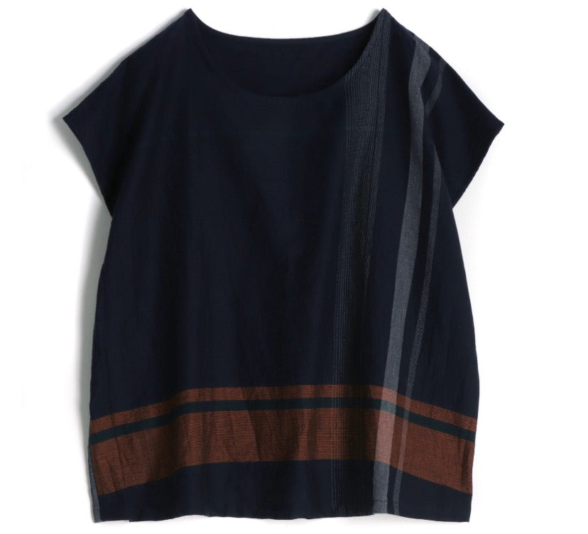 Suton tee short cap sleeve in organic Japanese cotton