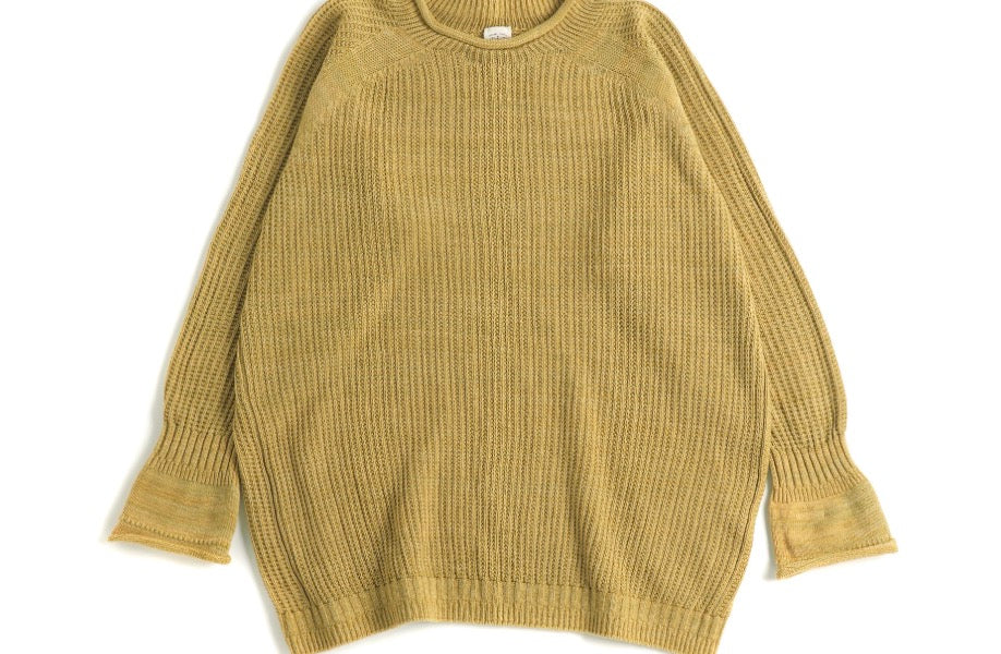 Tamaki-Niime Po Knit Good Organic Cotton Pullover Gender Free Wear from Japan