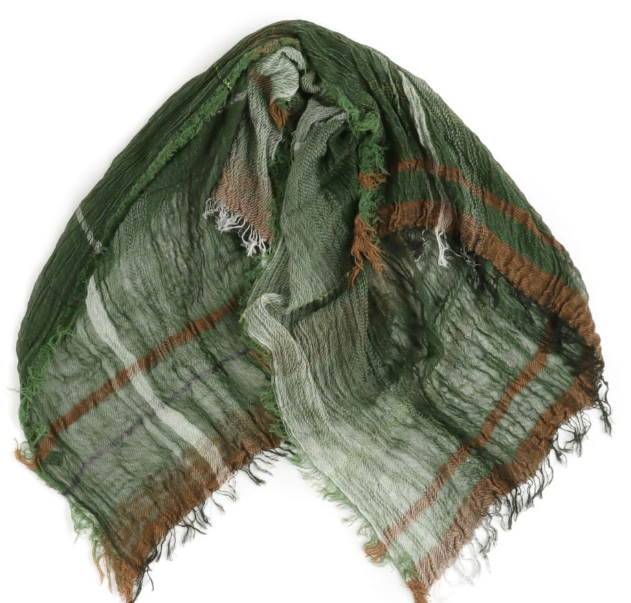 Roots Cotton Square Shawl from Tamaki Niime Japan  43'' square