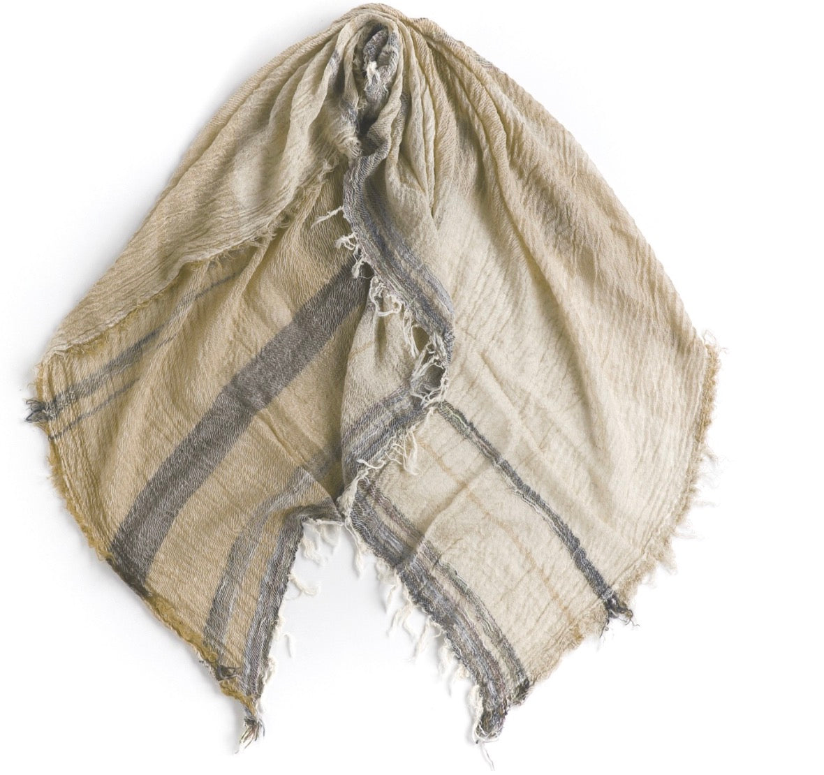 Roots Cotton Square Shawl from Tamaki Niime Japan  43'' square