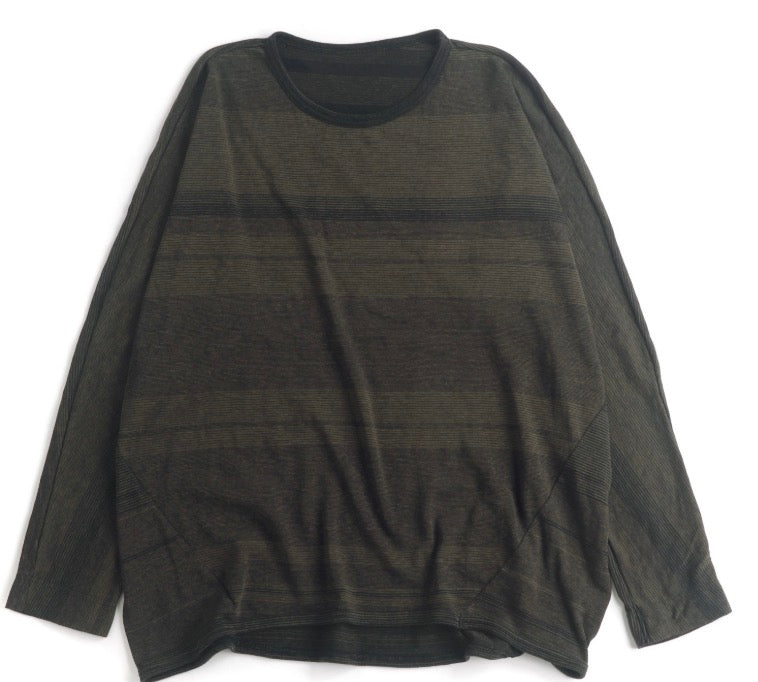 Tamaki-Niime Maru Woven Long Sleeve in Organic Cotton Knit