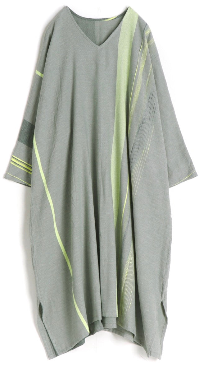 Tamaki-Niime Fuwa-T All 3/4 length Sleeve Kaftan Organic Cotton