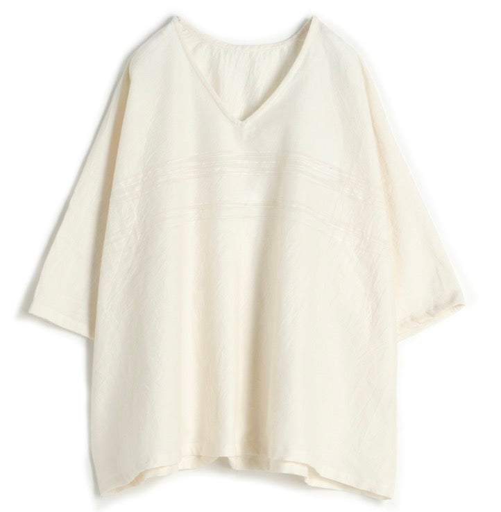 Tamaki-Niime Fuwa Tee Half Sleeve Organic Cotton Tee