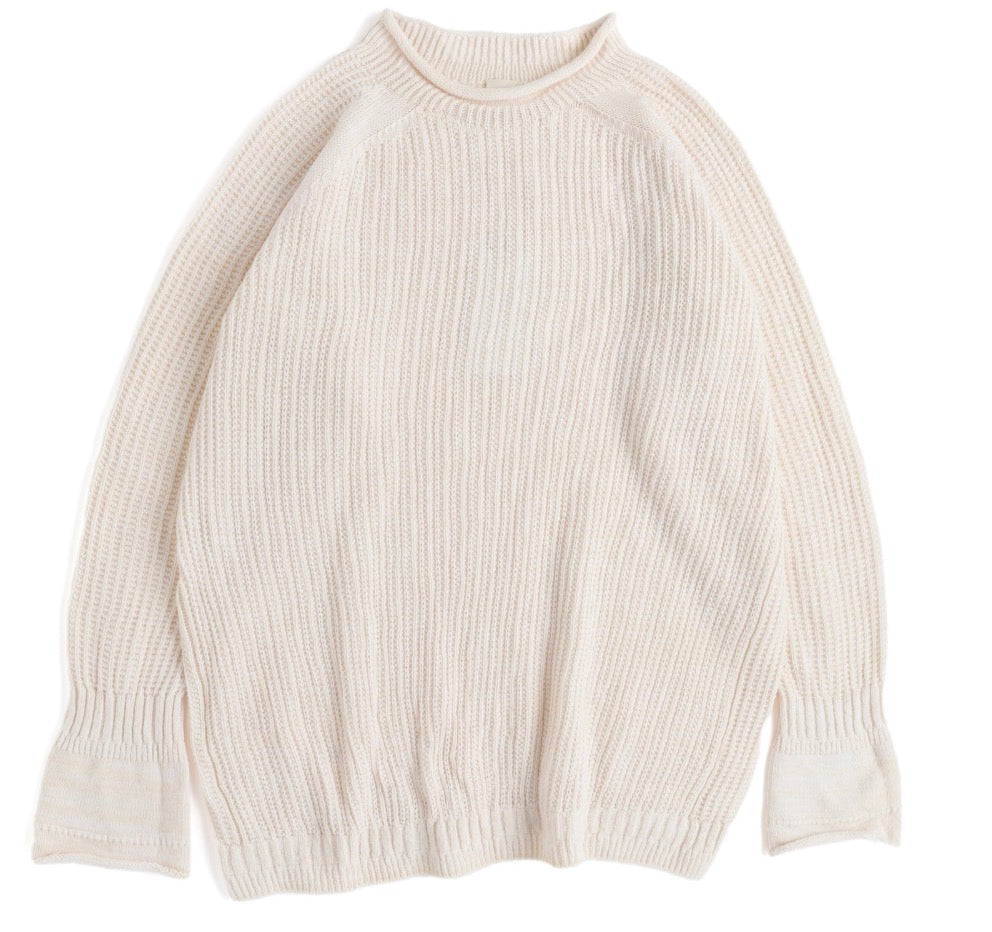 Tamaki-Niime Po Knit Good Organic Cotton Pullover Gender Free Wear from Japan