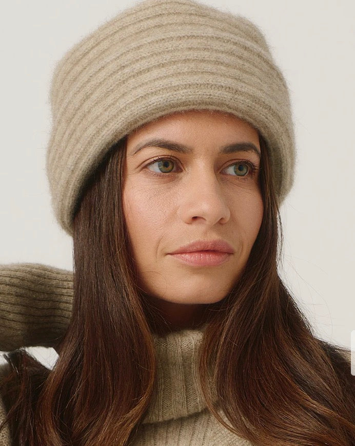 Untouched World Felted Double Ribbed Hat from New Zealand