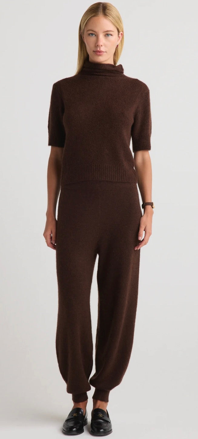 W Cahsmere-Silk Tansy Mock Neck Sweater Top