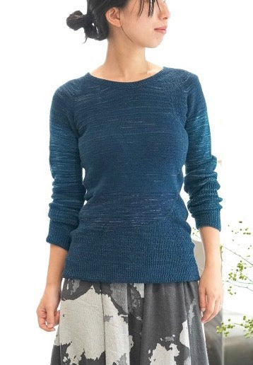 Tamaki-Niime In-Nice organic cotton sweater hand made in Japan