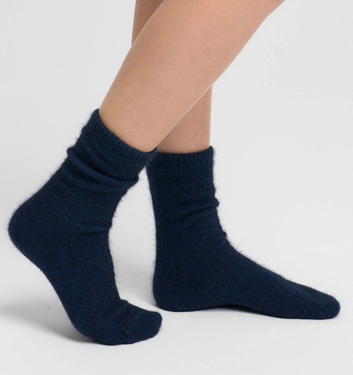 Fine Socks from New Zealand in Deep Navy