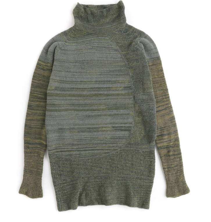 In-Nice Tamaki-Niime Mock Turtle  Stretch Sweater from Japan