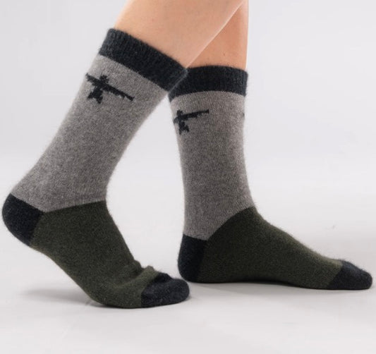 color blocked cozy socks from new zealand