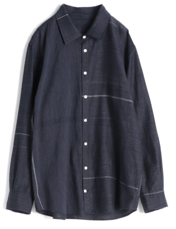 Button Down Shirt -Long Sleeve in Organic Cotton by Tamaki-Niime