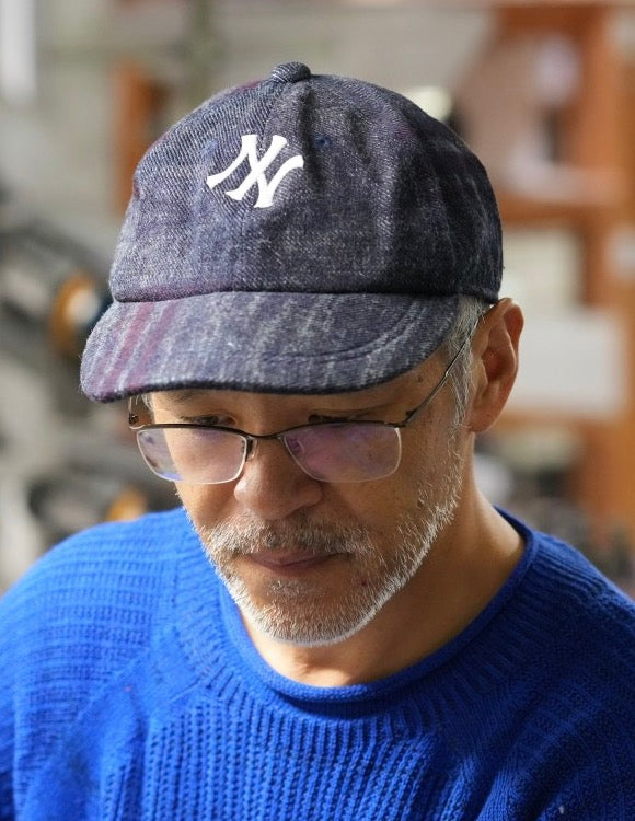 Denim Cap by Tamaki Niime