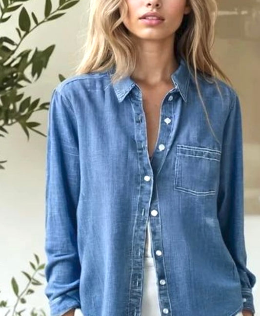 Good Boyfriend Shirt - Chambray: Chambray / XS And For Good