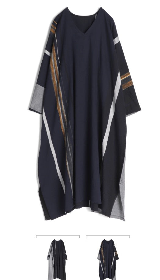 Tamaki-Niime Fuwa-T All 3/4 length Sleeve Kaftan Organic Cotton