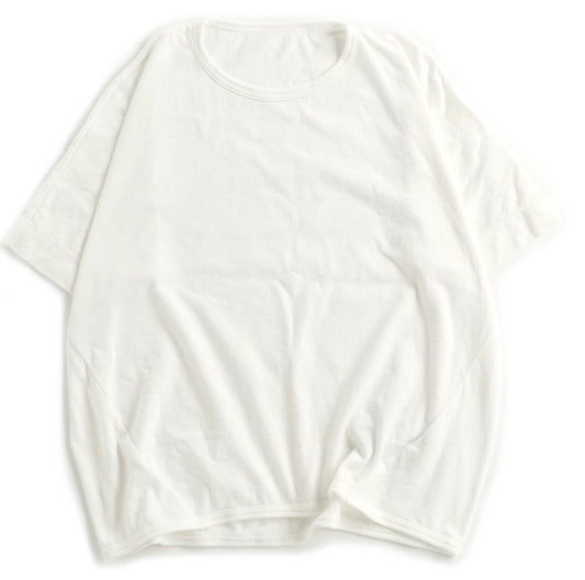 Tamaki-Niime Maru Half Sleeve Organic Cotton Tee from Japan