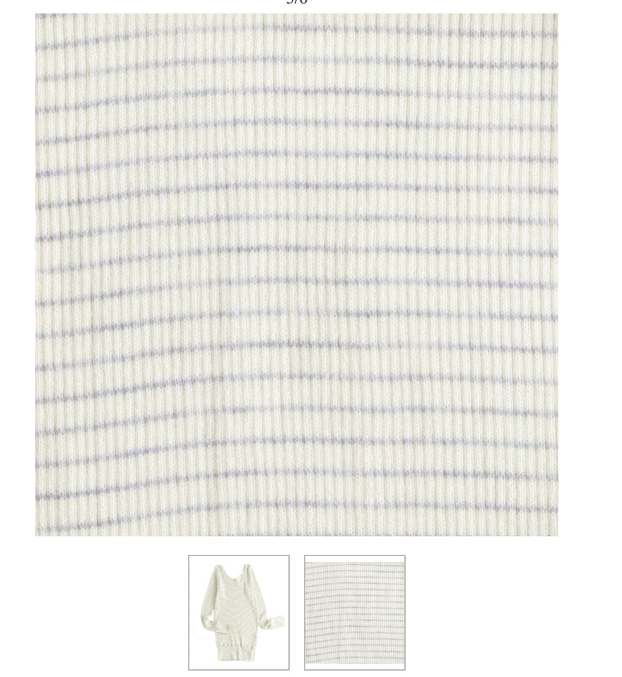 Tamaki-Niime Fukapita Scoop Cotton Knit Long Sleeve
