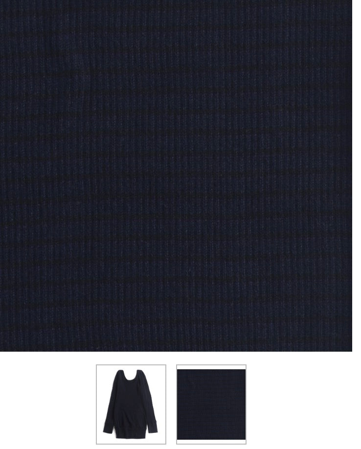 Tamaki-Niime Fukapita Scoop Cotton Knit Long Sleeve