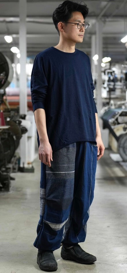 Tamaki-Niime Nica Parachute Cotton and Cotton-Merino Blend "Co-Ed" Pant