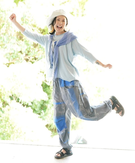 Tamaki-Niime Nica Parachute Cotton and Cotton-Merino Blend "Co-Ed" Pant