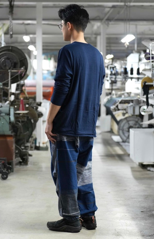 Tamaki-Niime Nica Parachute Cotton and Cotton-Merino Blend "Co-Ed" Pant