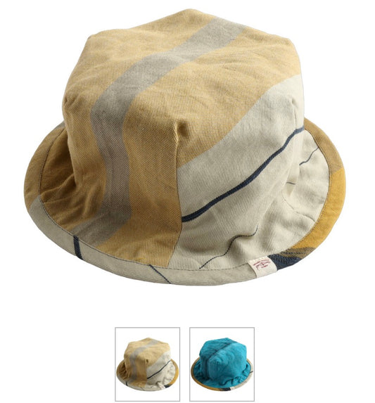 Rokkaku Reversible Cotton Bucket Hat from Japan