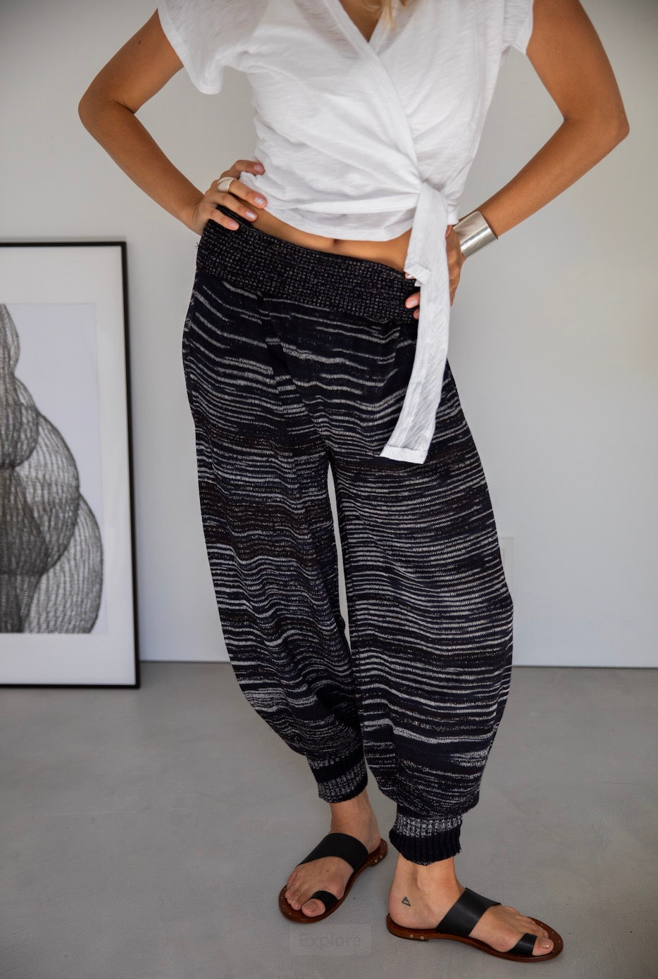 Yukisan Knit Harem Pant from Japan