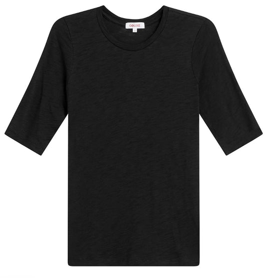 Goldie Lewinter Half Sleeve Slub Cotton Tee