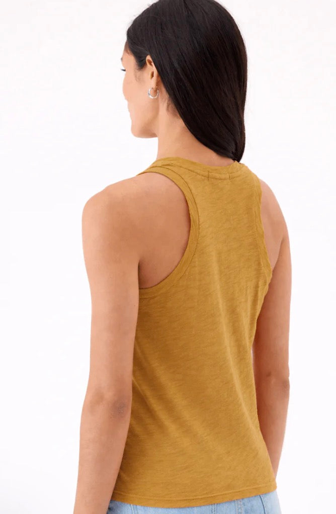 Peruvian Cotton Racerback Tank Top-Pure Golden
