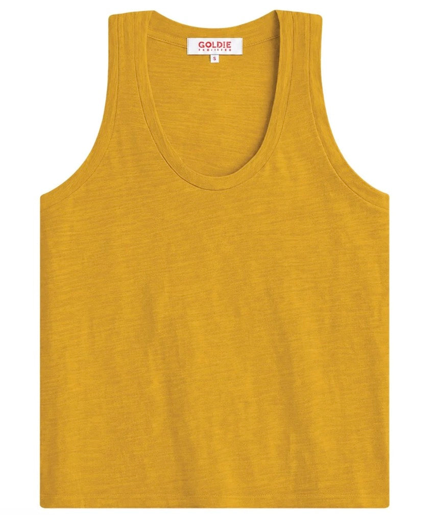 Peruvian Cotton Racerback Tank Top-Pure Golden