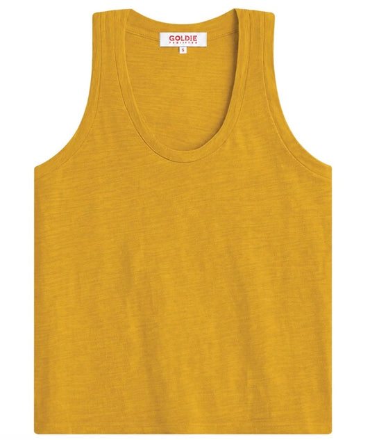 Peruvian Cotton Racerback Tank Top-Pure Golden