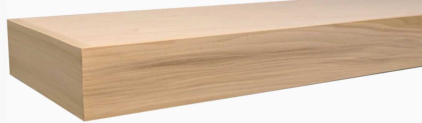 Maple Floating Shelf | Clear Matte Finish  36" x 9" x 2.25"