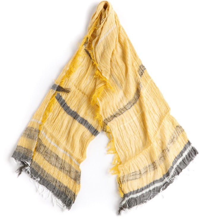 21'' x 70'' middle cotton gauze roots scarf from Japan