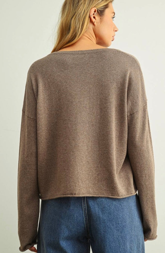 Bree Cashmere Cotton Comfort Pop Over Knit