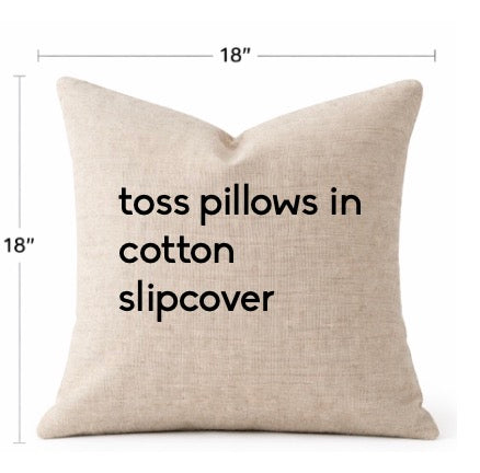 Cotton and Kapok Toss Pillows from Guinea
