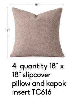 Cotton and Kapok Toss Pillows from Guinea
