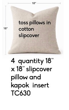 Cotton and Kapok Toss Pillows from Guinea