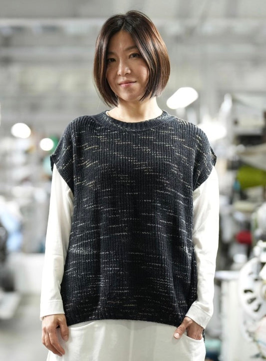 Kai Knit Vest by Tamaki Niime