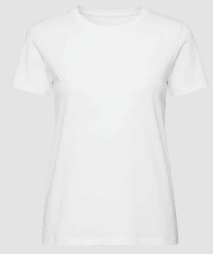 Organic Silk Touch Cotton Tee in Snow
