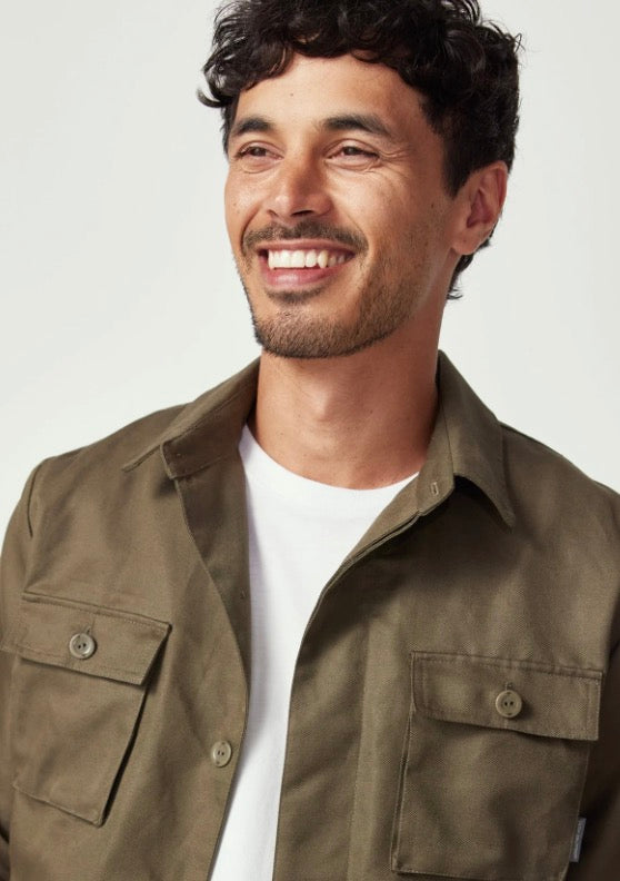 Ireland Eco-Overshirt in Cotton Linen Blend