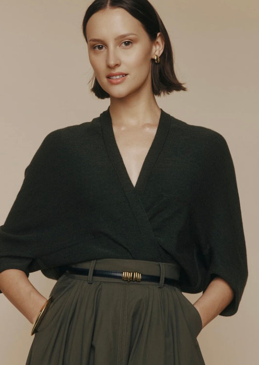 Merino Queen Bee Drape Capelet
