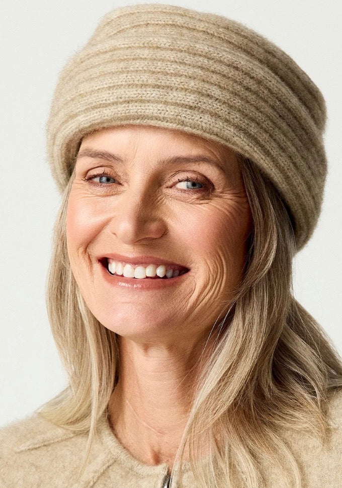 Neve Ribbed Merino Comfort Hat from New Zealand