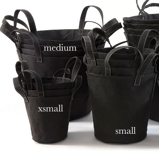 Small Paniere Washable Paper Bucket Tote from Italy
