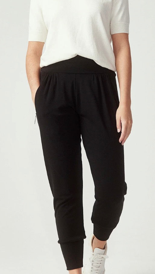 Joey Zip Stretch Merino Perfect Jogger -Jet